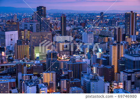 《大阪府》大阪市區/城市夜景 《大阪府》大阪市區/城市夜景 69746980