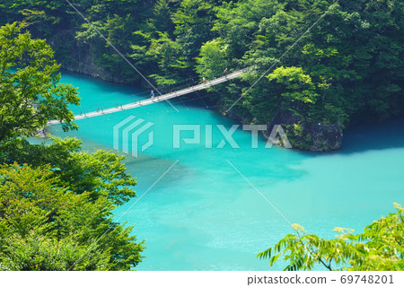 Dream Suspension Bridge, Sumata Gorge, Kawanehon Town, Shizuoka Prefecture, Japan 69748201