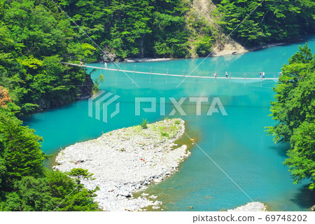 Dream Suspension Bridge, Sumata Gorge, Kawanehon Town, Shizuoka Prefecture, Japan Dream Suspension Bridge, Sumata Gorge, Kawanehon Town, Shizuoka Prefecture, Japan 69748202