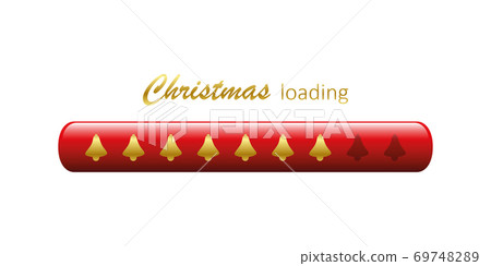 christmas loading bar with bell christmas loading bar with bell 69748289