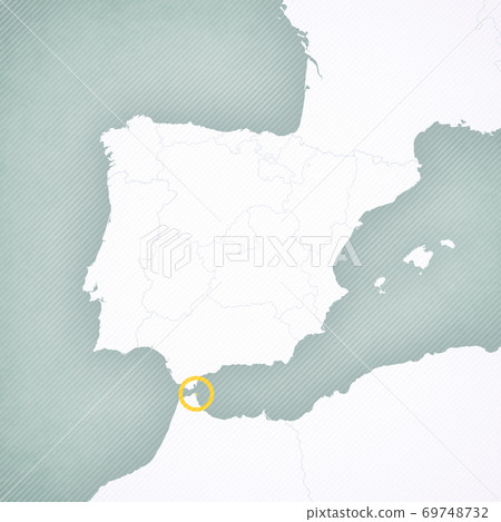 Map of Iberian Peninsula - .Ceuta 69748732