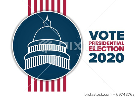 The 2020 United States Presidential Election concept. Template for background, banner, card, poster 69748762