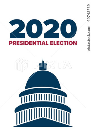The 2020 United States Presidential Election concept. Template for background, banner, card, poster 69748789