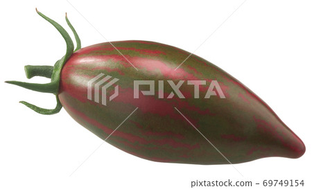 Purple Smaragd heirloom tomato,  isolated 69749154