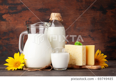 Various dairy products Various dairy products 69749485