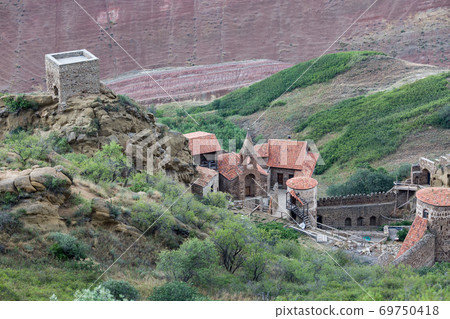 David Gareja, a rock-hewn Georgian Orthodox monastery complex located in the Kakheti region, Georgia 69750418
