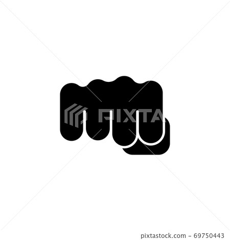 Fist Punch Flat Vector Icon Fist Punch Flat Vector Icon 69750443