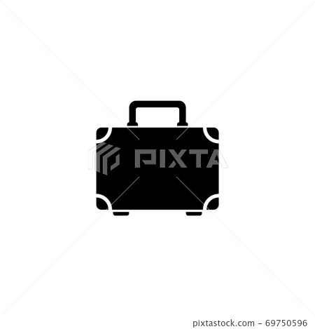 Luggage Suitcase Flat Vector Icon 69750596