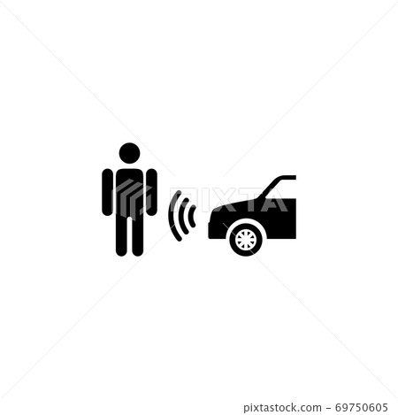 Sensing System Assist Flat Vector Icon 69750605