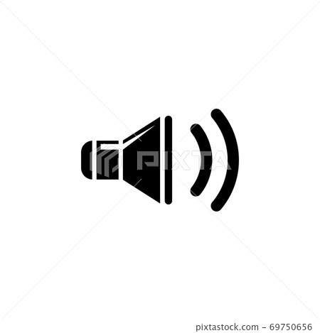 Sound Speaker Flat Vector Icon - Stock Illustration [69750656] - PIXTA