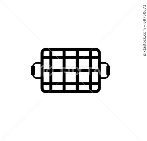 Grill Grid Flat Vector Icon Grill Grid Flat Vector Icon 69750673