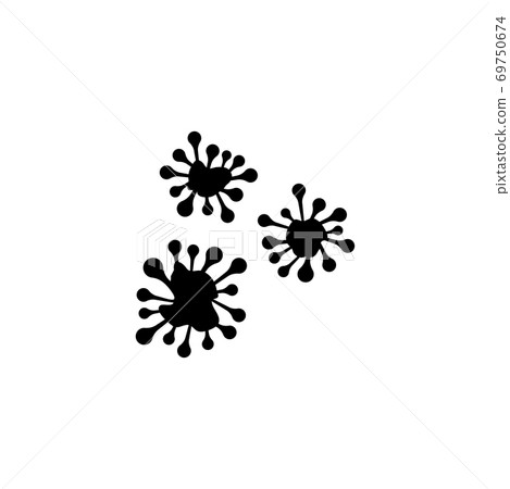 Ink Splashes Blots Flat Vector Icon Ink Splashes Blots Flat Vector Icon 69750674