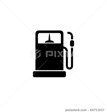Refueling Column Flat Vector Icon Refueling Column Flat Vector Icon 69751037