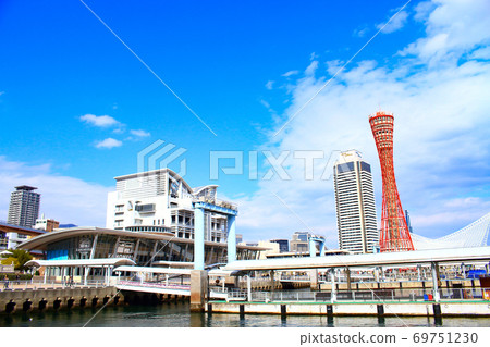 神戶市，神戶港塔及其周圍的風景 69751230