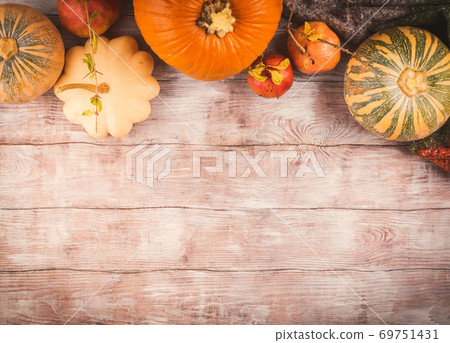 Autumn thanksgiving halloween background Autumn thanksgiving halloween background 69751431