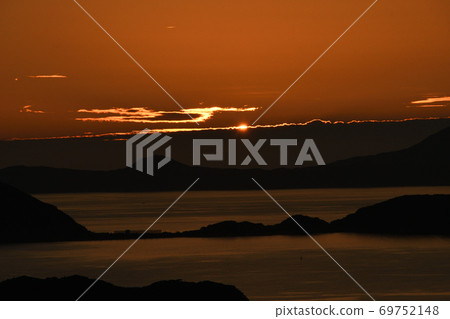 Evening scenery of Kujuku Island Evening scenery of Kujuku Island 69752148