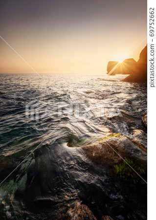 Beautiful cloudscape over the sea, sunrise shot 69752662