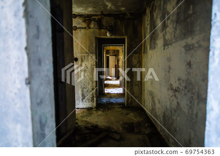 Abandoned buildings of ghost town Pripyat Chornobyl Zone Abandoned buildings of ghost town Pripyat Chornobyl Zone 69754363