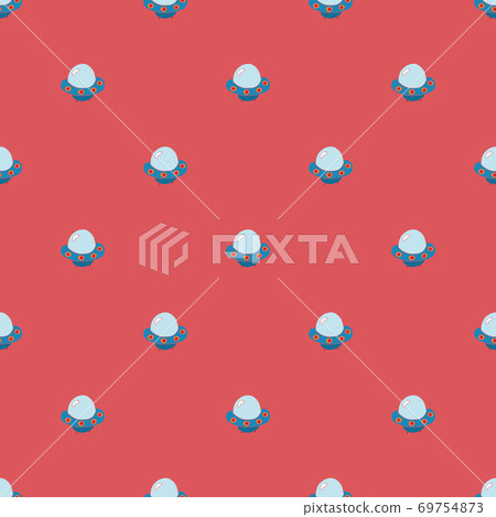 Ufo and aliens Seamless pattern. Cute Doodles space ships sketch. Hand drawn Cartoon Vector illustration Ufo and aliens Seamless pattern. Cute Doodles space ships sketch. Hand drawn Cartoon Vector illustration 69754873