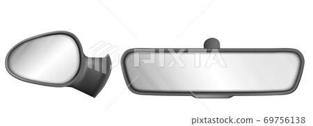 Vector side and rear view car mirrors Vector side and rear view car mirrors 69756138