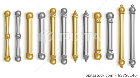 Baroque gold door handles for room interior Baroque gold door handles for room interior 69756140