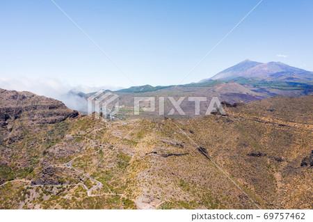 Mountain view, road in the mountains of the island of Tenerife. Canary Islands, Spain 69757462