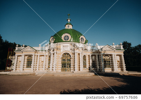 Kuskovo manor in Moscow, Russia. Kuskovo manor is a unique monument of the XVIII century, a Summer residence in Moscow 69757686