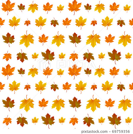 Autumn leaf pattern. Fall leaf decoration. Autumn background with maple leaf. Vector Autumn leaf pattern. Fall leaf decoration. Autumn background with maple leaf. Vector 69759356