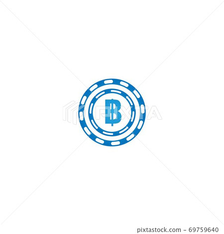 Crypto coin icon design concept Crypto coin icon design concept 69759640