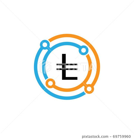 Crypto coin icon design concept Crypto coin icon design concept 69759960