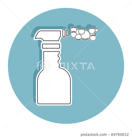 Isolated spray bottle icon 69760632