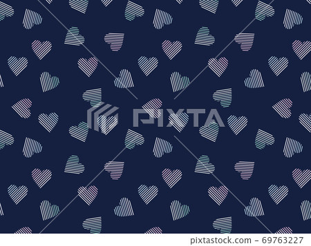 Heart pattern background 69763227