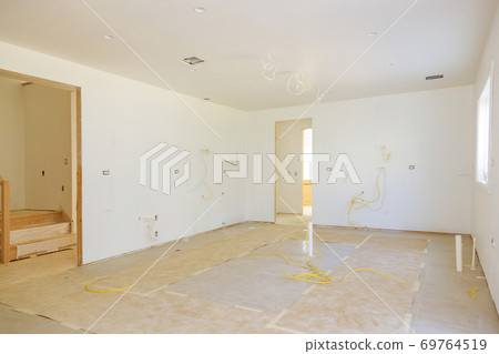 Apartment renovation house remodeling new house empty apartment room Apartment renovation house remodeling new house empty apartment room 69764519