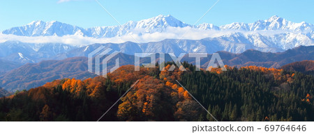 Beautiful Northern Alps Part 2009: Autumn Leaves in Shinshu Part 2009: Autumn Leaves and Northern Alps 2009 69764646