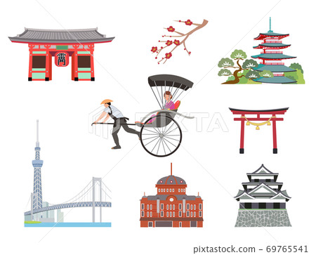 Japan tourism icon 69765541