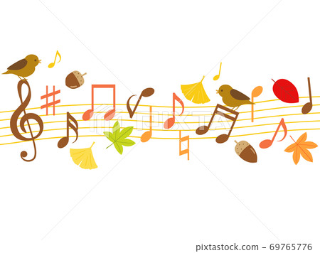 Musical note 9 autumn image Musical note 9 autumn image 69765776