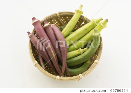 Assortment of 2 types of okra 69766334