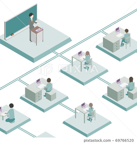 使用互聯網進行遠程學習的圖像 69766520