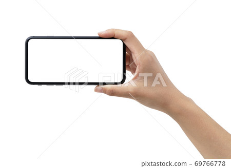 Women's hand with smartphone 69766778