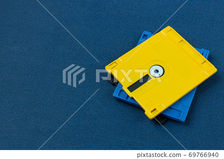 diskette for disk system vintage technology image top view. diskette for disk system vintage technology image top view. 69766940