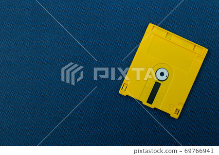 diskette for disk system vintage technology image top view. diskette for disk system vintage technology image top view. 69766941