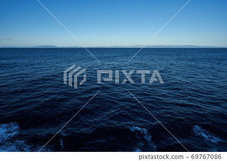 Kyushu Shibushi route Osumi Peninsula from above the ferry 69767086