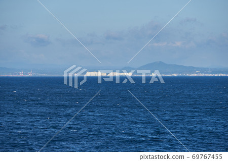 輪渡上方的九州Shifushi路線Shifushi港口 69767455