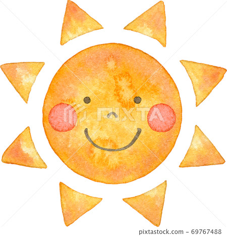 Sun With Face Stock Illustration