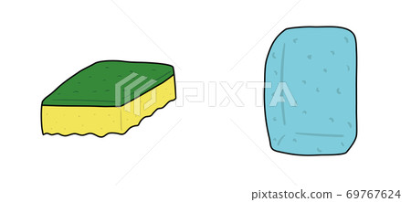 Sponge with contour line 69767624