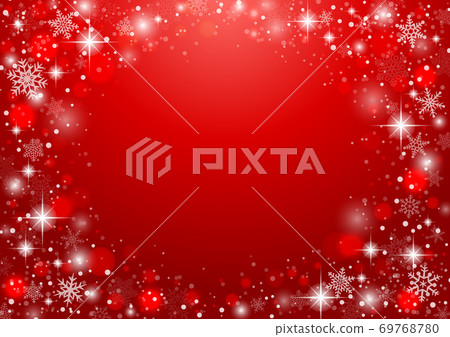 Christmas background with beautiful illumination of glittering snowflakes 69768780