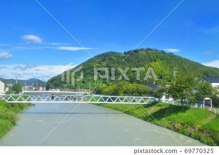 Scenery from the train window of the Tokaido Main Line from Kanaya Station to Numazu Station 69770325