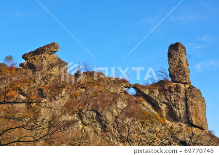 Mt. Myogi, one of Japan's three most beautiful autumn scenery Mt. Myogi, one of Japan's three most beautiful autumn scenery 69770746