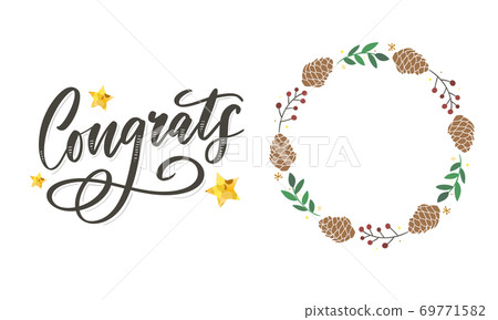 Congrats Congratulations card lettering calligraphy text Brush Congrats Congratulations card lettering calligraphy text Brush 69771582
