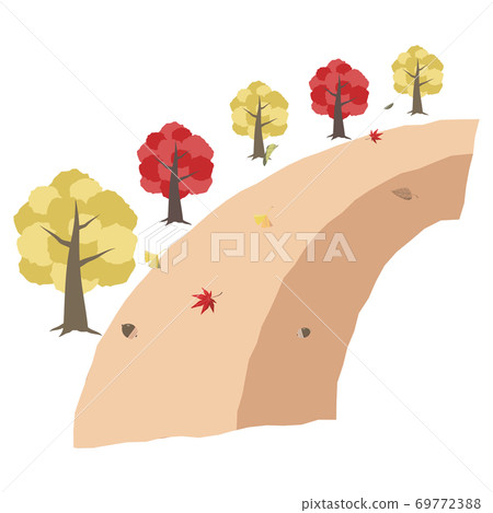 秋天的綠樹成蔭的路2 秋天的綠樹成蔭的路2 69772388